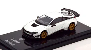 BMW I8 LIBERTY WALK 2018 WHITE (ДЛИНА МОДЕЛИ 6-10 СМ)