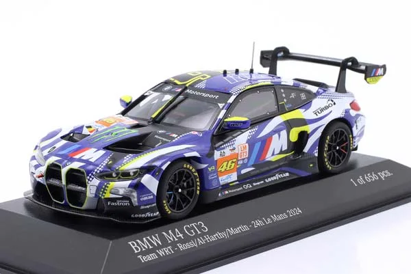 BMW M4 GT3 #46 24H LEMANS 2024 ROSSI, MARTIN, AL HARTHY / БМВ M4 ГТ3 24 ЧАСА ЛЕ-МАН РОССИ МАРТИН АЛ ХАРТЙ