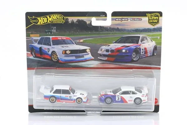 2-CAR SET: BMW 320 GR.5 #12 & BMW M3 GTR 2001 #3 / НАБОР ИЗ 2 МОДЕЛЕЙ БМВ 320 ГР 5 M3 ГТР БЕЛЫЙ СИНИЙ КРАСНЫЙ