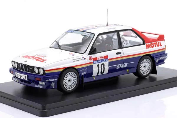 BMW E30 3-SERIES M3 ROTHMANS #10 WINNER RALLY TOUR DE CORSE 1987 WHITE BLUE RED